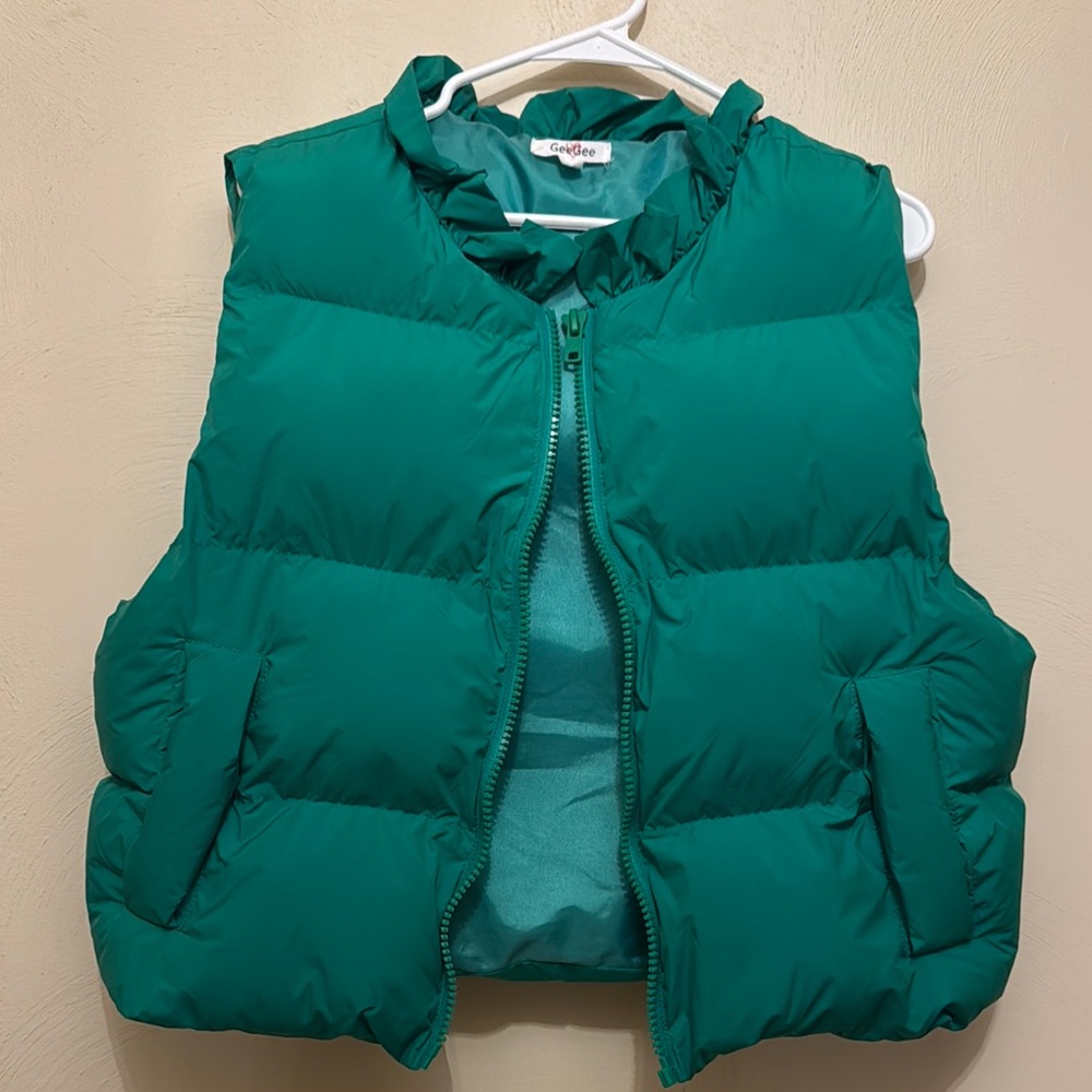 Green Puffer Vest